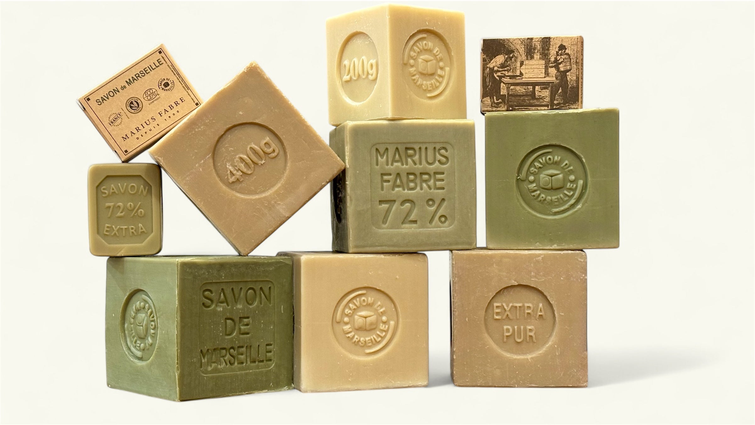 Collection savon de Marseille Marius Fabre