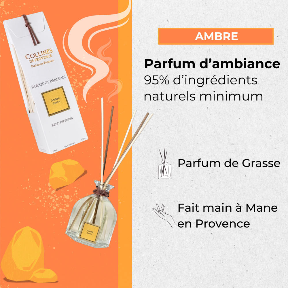 Bouquet Parfumé Ambre 100ml Éffluves Provençales
