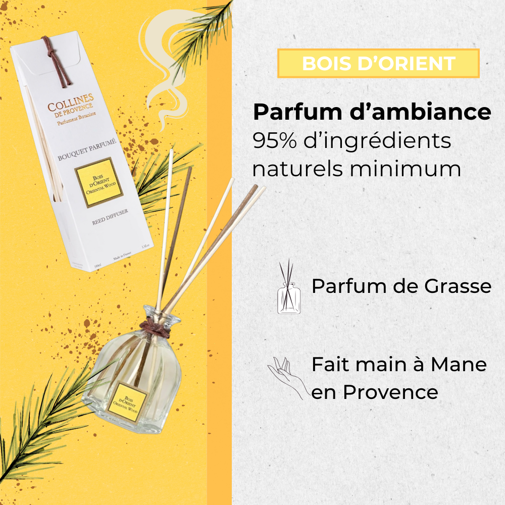 Bouquet Parfumé Bois d'Orient 100ml Éffluves Provençales