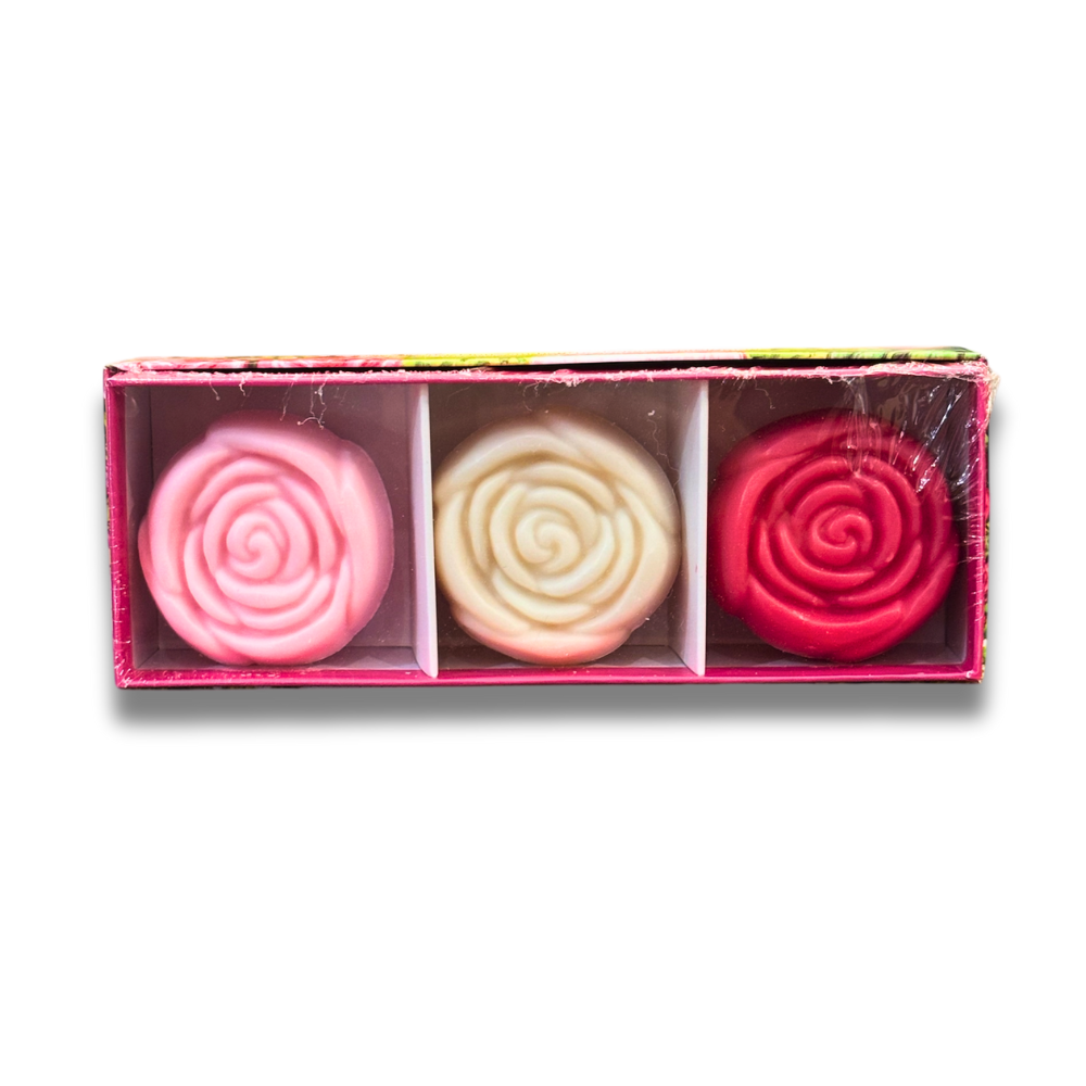 Coffret 3 savons roses 50gr Éffluves Provençales