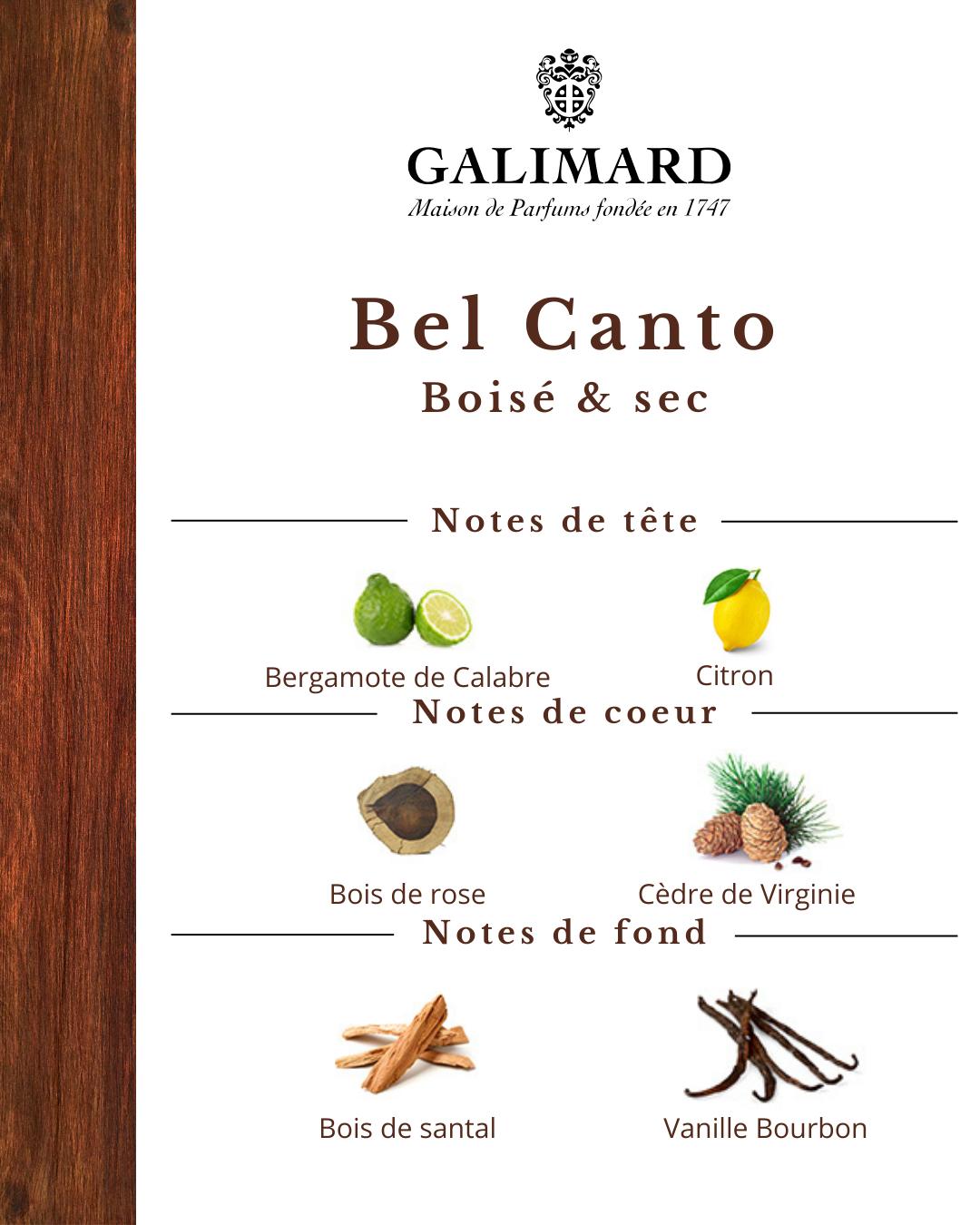 Bel Canto - GALIMARD Éffluves Provençales
