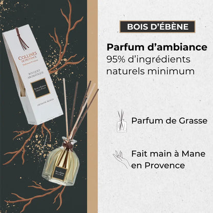 Bouquet Parfumé Bois d’Ébène 100ml Éffluves Provençales