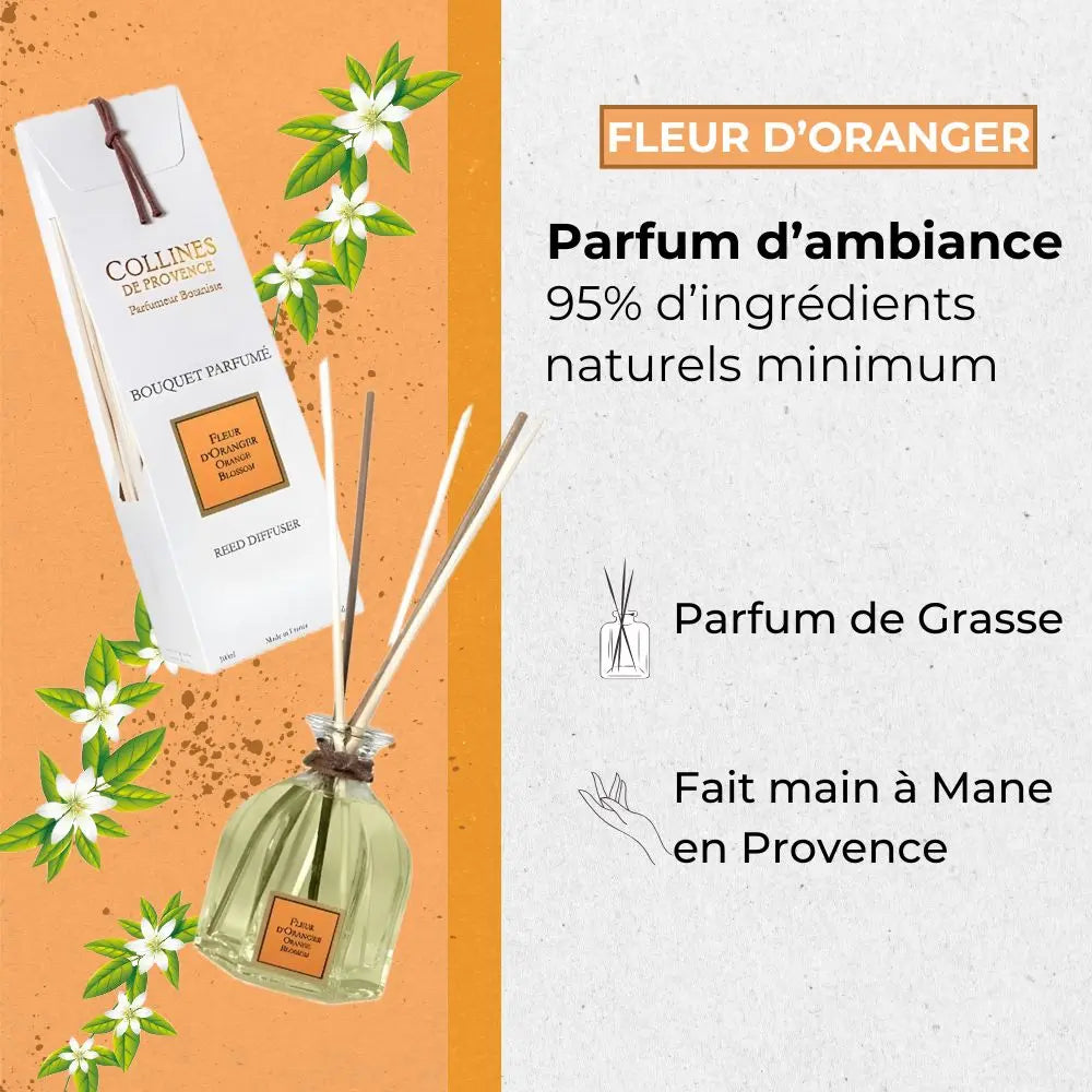Bouquet Parfumé Fleur d'Oranger 100ml Éffluves Provençales