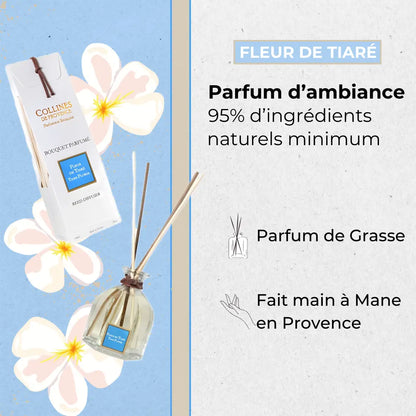 Bouquet Parfumé Fleur de Tiaré 100ml Éffluves Provençales