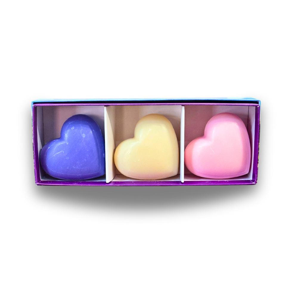 Coffret 3 savons coeurs 50gr Éffluves Provençales