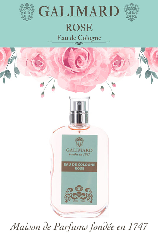 Eau de Cologne Rose - GALIMARD Éffluves Provençales