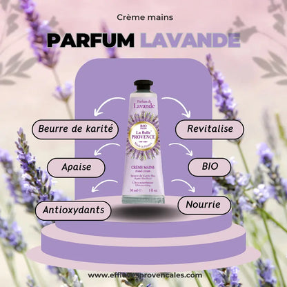 Crème mains Lavande 30ml Éffluves Provençales