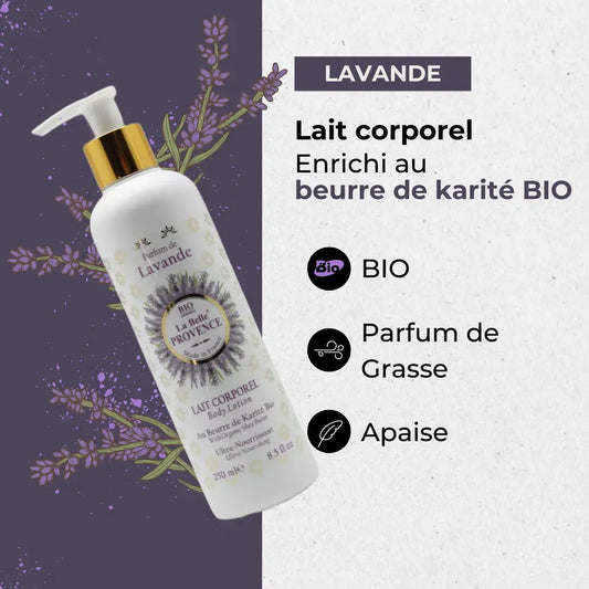 Lait corporel Lavande 250ml Éffluves Provençales