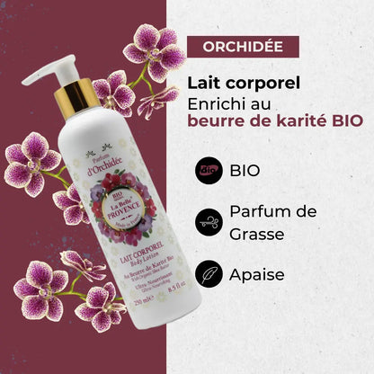 Lait corporel Orchidée 250ml Éffluves Provençales