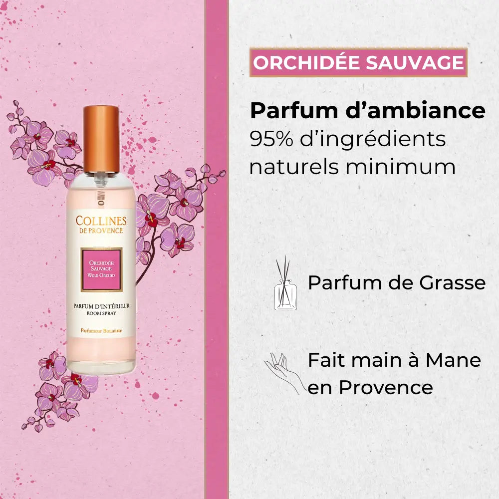 Parfum d'intérieur Orchidée sauvage 100ml Éffluves Provençales