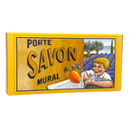 Porte savon mural laiton pour savon écolier Éffluves Provençales