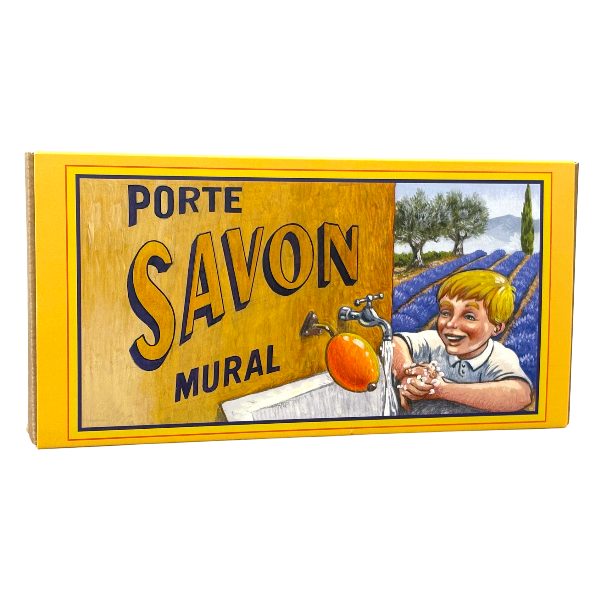 Porte savon mural laiton pour savon écolier Éffluves Provençales