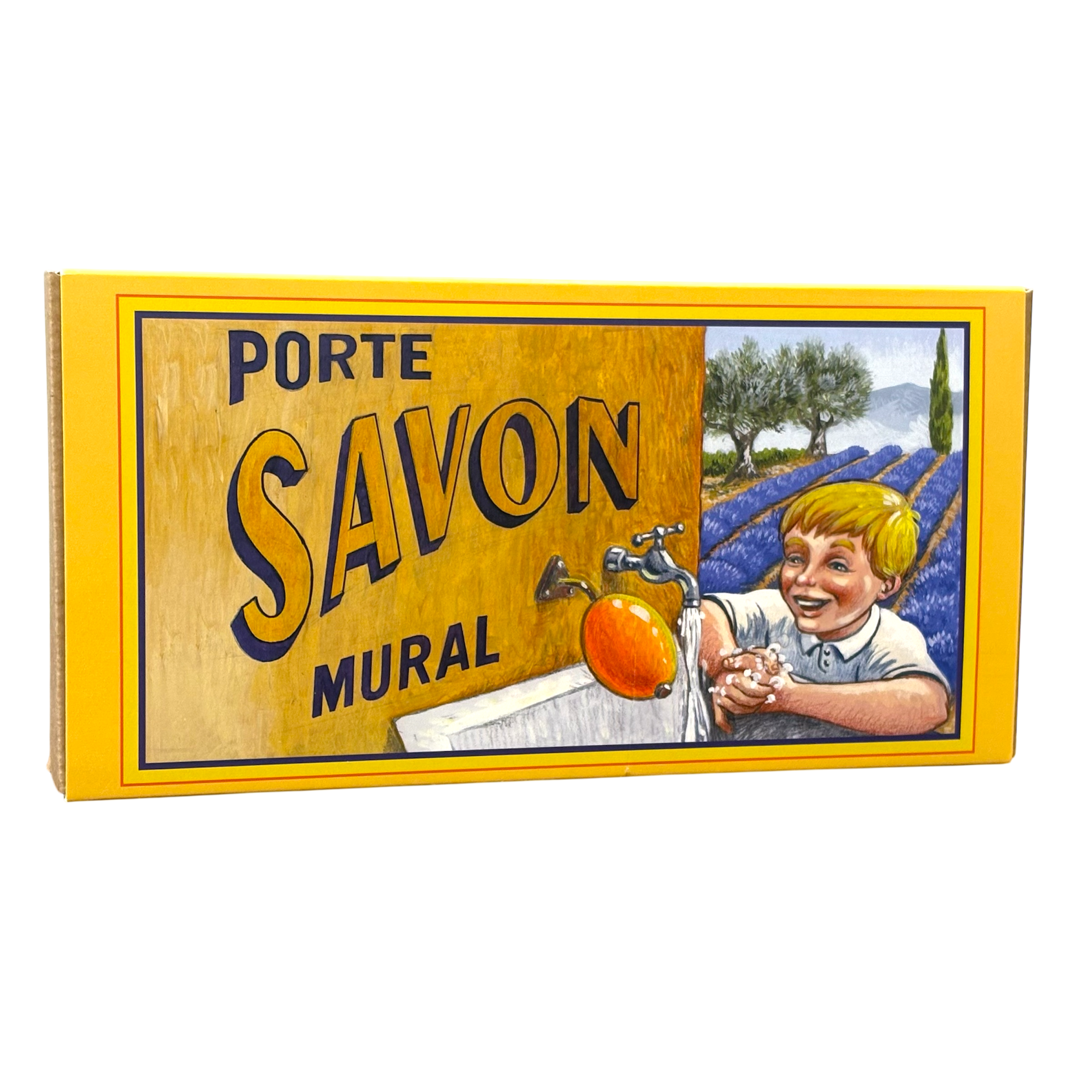 Porte savon mural laiton pour savon écolier Éffluves Provençales
