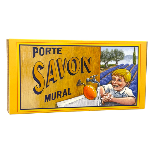 Porte savon mural laiton pour savon écolier Éffluves Provençales
