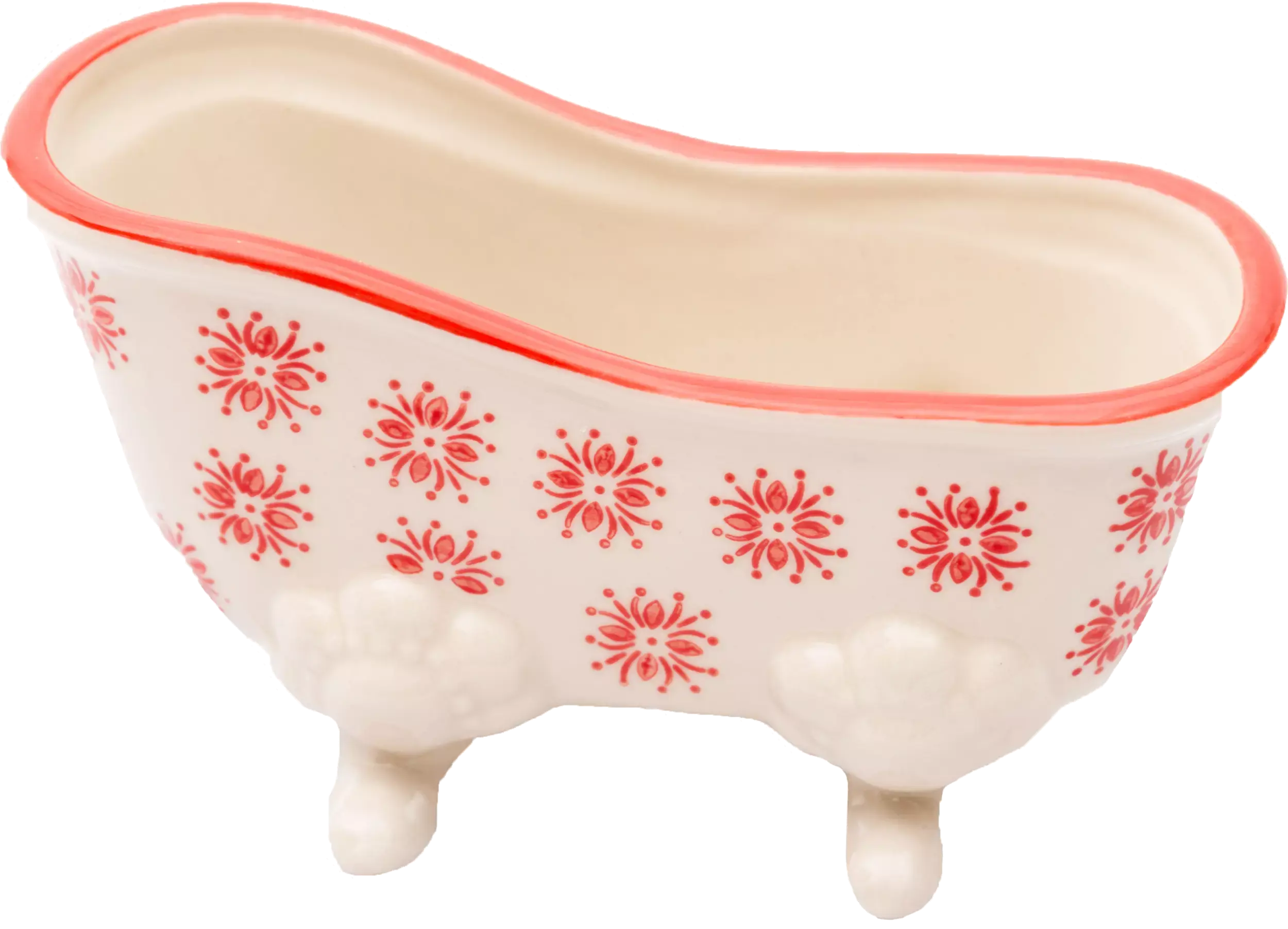 Porte Savon Baignoire Rouge Éffluves Provençales