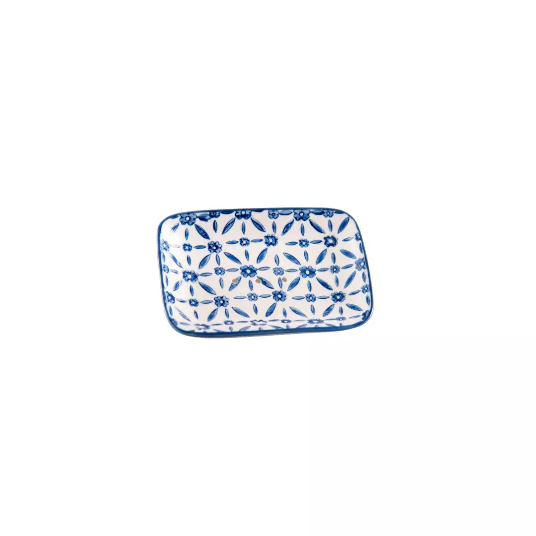Porte Savon Rectangle Bleu Éffluves Provençales