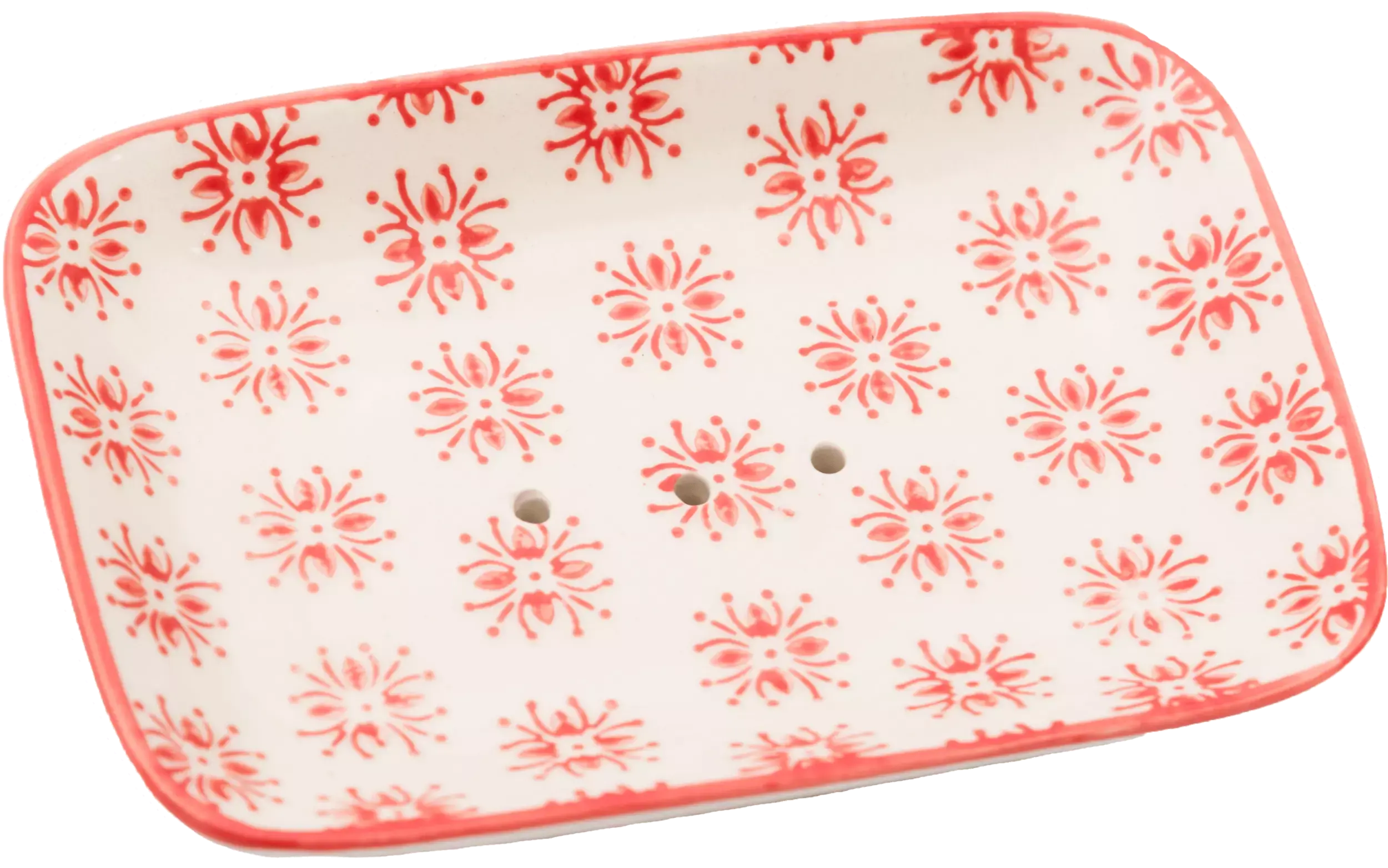 Porte Savon Rectangle Rouge Éffluves Provençales