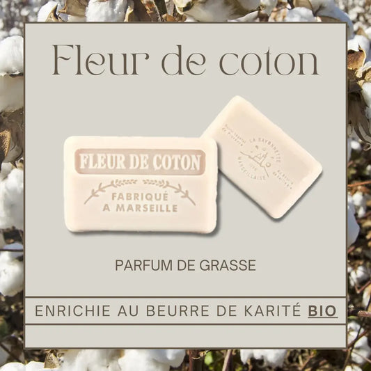 Savon Fleur de coton 125gr Éffluves Provençales