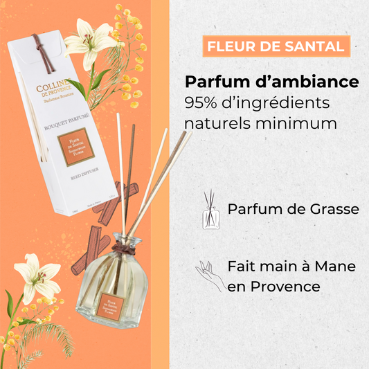 Bouquet Parfumé Fleur de Santal 100ml Éffluves Provençales